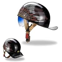 Amazon.co.jp: バイクハーフヘルメット 半帽ヘルメット メンズ